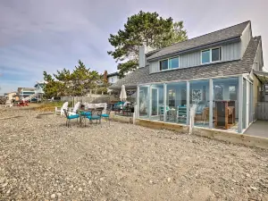 Oceanfront Ferndale Oasis w/ Fire Pit, Grill!