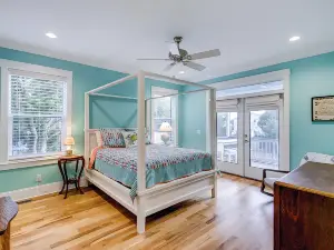 Brand-new home with private pool, elevator & fireplace - walk to beach
