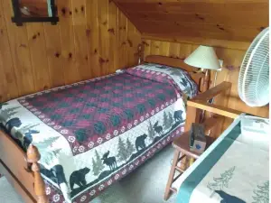 Toddy's camp on the pond