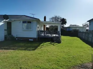 White weather board house