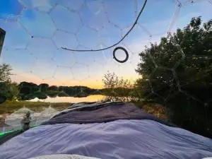 Schlafen Unter Den Sternen am See - Beheiztes Bubble Tent