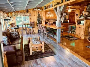 Adirondack Mts. Lakefront Cabin with Hot Tub on Lake Algonquin, Wells , NY.