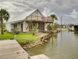 Golden Meadow Getaway: Waterfront Retreat w/ Deck
