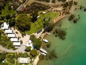Boatsheds on the Bay, Waiheke Island