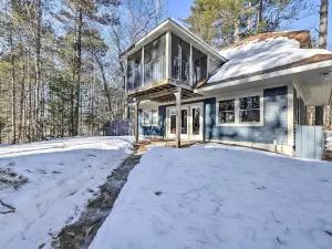 Quiet Waterfront Cabin w/ Dock, Game Room, Hot Tub