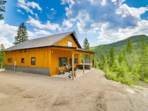 Modern Lakeside Cabin w/ Mountain Views & Hot Tub!