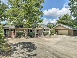 Waterfront Getaway w/ Fire Pit + Game Room!