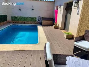 4 Bedrooms House with Private Pool Terrace and Wifi at Mota del Cuervo