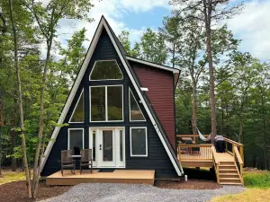 Modern A-Frame Cabin in the Heart of the Shenandoah Valley