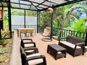 帶按摩浴缸的山間木屋