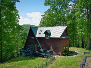 Beautiful Mountain Top Private Log Cabin Lake and Mountain Views  Pet Friendly