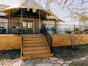 Dreamcatcher Safari Tent at Wahwahtaysee Resort on the San Marcos River