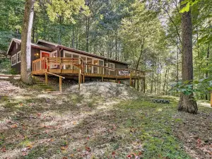Secluded Franklin Cabin w/ Furnished Deck!