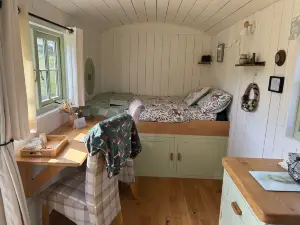 ShepherdHut Retreat North Devon Firepit Exmoor