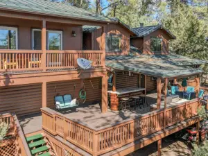 Spacious Deck and Game Room - Charming Mountain Hideaway