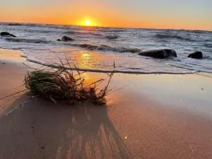 Romantic Cozy House Kirzacinas Pirts with Sauna Close to Seaside