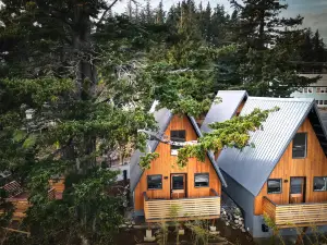 Scenic River Views and Cozy Firepit - Charming A-Frame Retreat