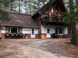 The Chalet at Jay is a  cozy retreat in the Adirondack mountains.