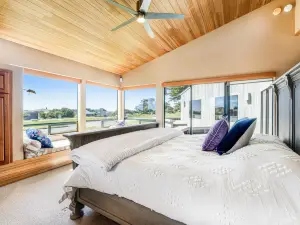 Sunsets over the ocean, waves, whales, serenity, luxury on the bluff.