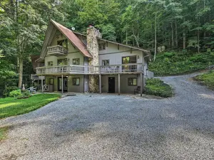 현장에 천천이 있는 평화로운 Roan Mountain Escape!