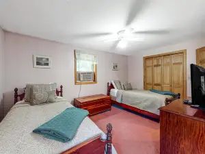 Dog-Friendly, lakefront gem with private dock, deck, horseshoe pit & firepit