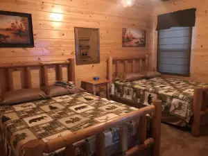 4BR 2 bath house with full kitchen, living room, hot tub and game room.