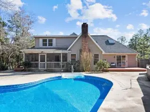 Southern Pines Getaway with Pool & Movie Theater!