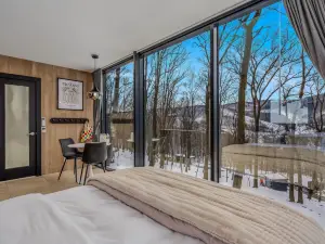 Mirror Villas - Modern Retreat with Private Hot Tubs and Mountain View