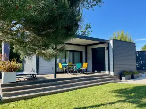 Charming Eco-Lodge with Heated Pool and Jacuzzi All Year Round in Charente-Marit