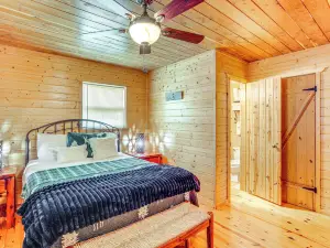 Fire Pit, Screened Deck: Riverfront Ozarks Cabin!