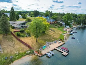 Lakefront Harrison Duplex w/ Boat Dock!