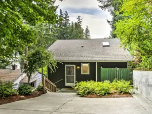 Lakefront Olympia Home w/ Private Dock + Views!