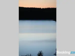 Sjönära Stuga Med båt Och Bastu