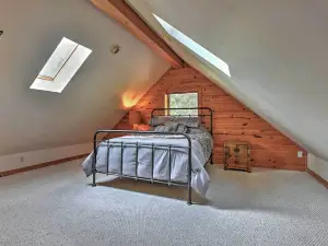 Hillside Cabin on 43 Acres w/ Private Lake & View!