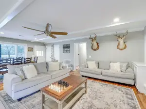 Deck & Views: Spacious Lake House Escape