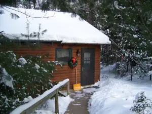 Beautiful Cabin on the Inland Chain of 28 beautiful Lakes .