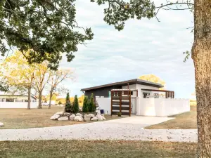 Vacation home with private hot tub.