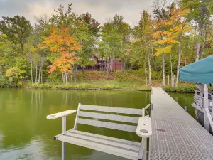 Lakefront Wisconsin Cabin with Boat Dock!