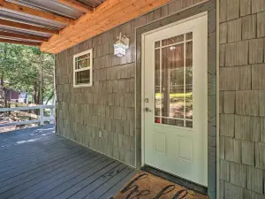 Waterfront Cottage in Fort Towson: Dock & 2 Decks