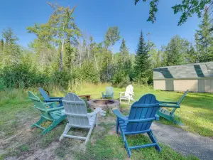 Houghton Lake Area Home w/ Fire Pit & Yard!