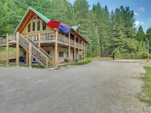 Log Home on 60 Private Acres by Mt Shasta Ski Park