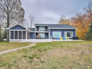 Waterfront Charlevoix Home w/ Kayaks & Fire Pit!