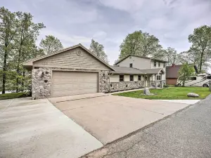 Pet-Friendly Grass Lake Retreat w/ Game Room!