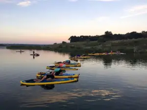 Lovely Cottage Rental with Waterfall on San Gabriel River near Austin, Texas