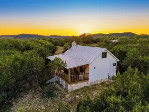Modern Cabin with Hill Country Views