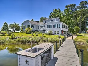 Idyllic Waterfront Home w/ Game Room, Shared Dock