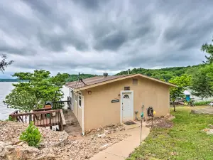 Lakefront Ozark Cottage: Deck w/ Covered Dock!