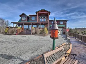 Rustic Cabin w/ Wraparound Porch & Mountain Views!