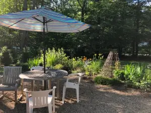Stylish lake home with private beach, dock and firepit for swimming, kayaking, hiking