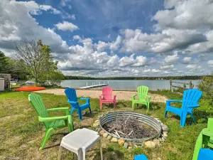 Lakefront Kalkaska Home Near Snowmobile Trails!